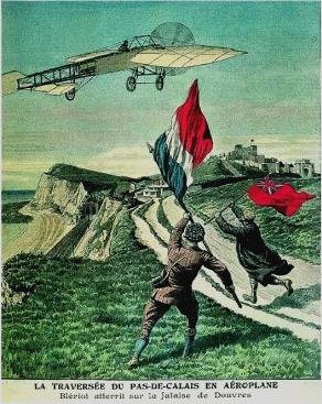 Louis Bleriot lands at Dover, 1909