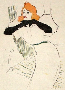 Yvette Guilbert by Toulouse Lautrec