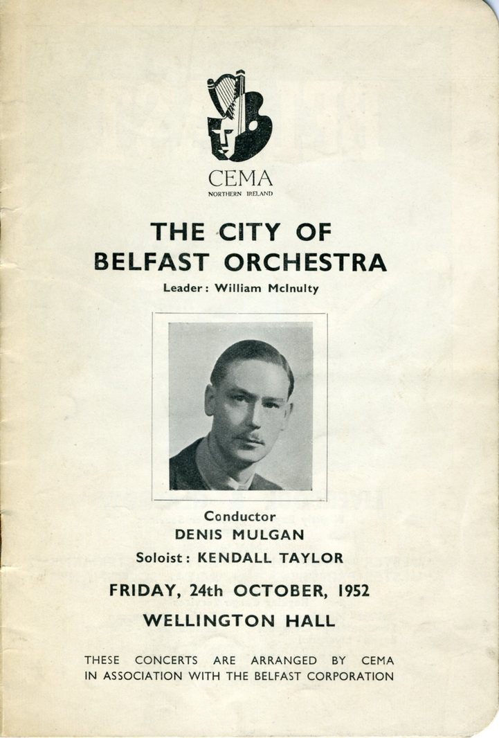 CBO programme cover, Oct. 1952