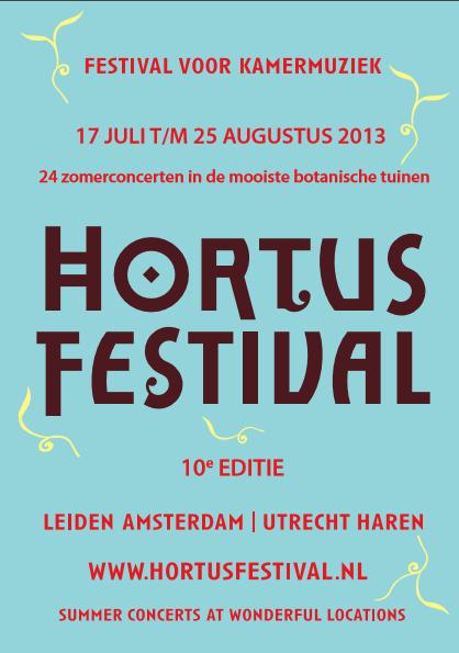 Hortus Festival, 2013 programme cover