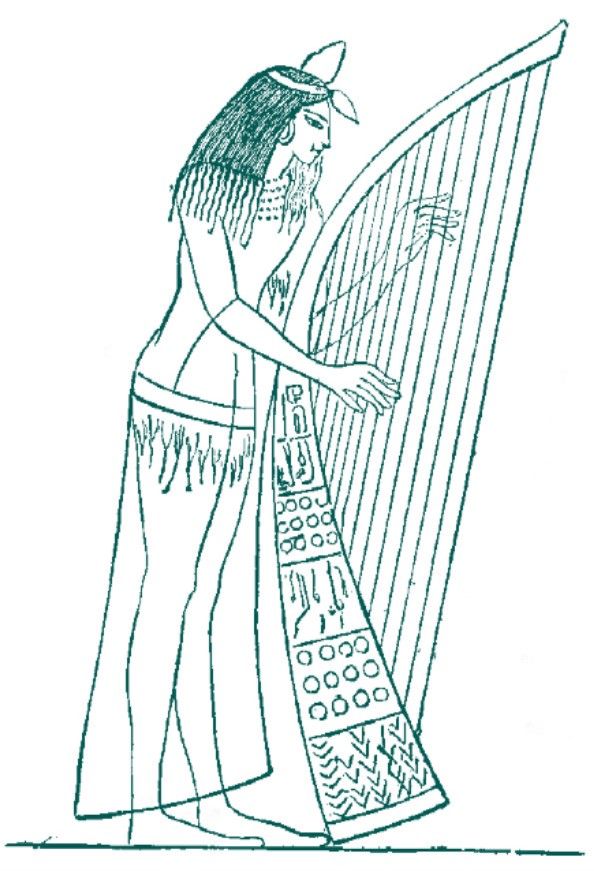 Egyptian or Assyrian harp