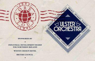 Ulster Orchestra Korea Tour 1991