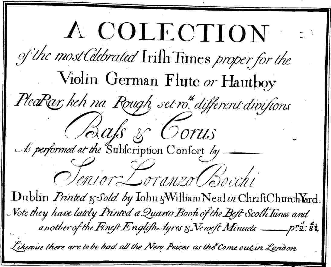 Title page, John & Wm. Neal 1724
