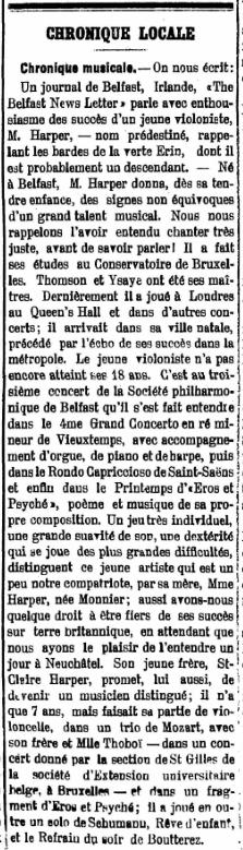 Neuchatel newspaper 17 March 1904