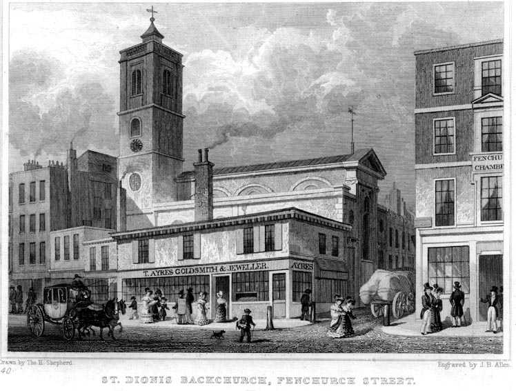 St Dionis, Backchurch, London