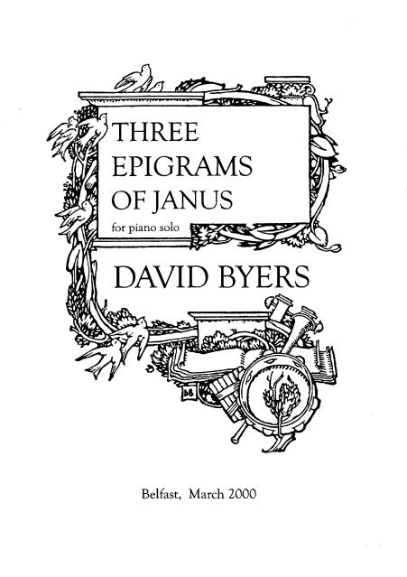 David Byers Three Epigrams of Janus