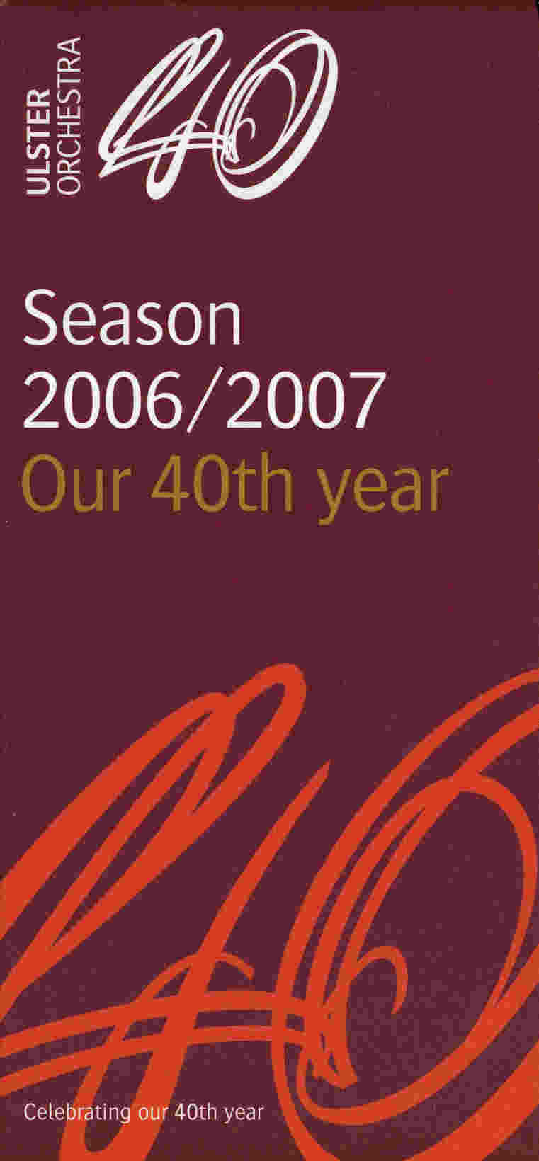 Ulster Orchestra season cover 2006-2007